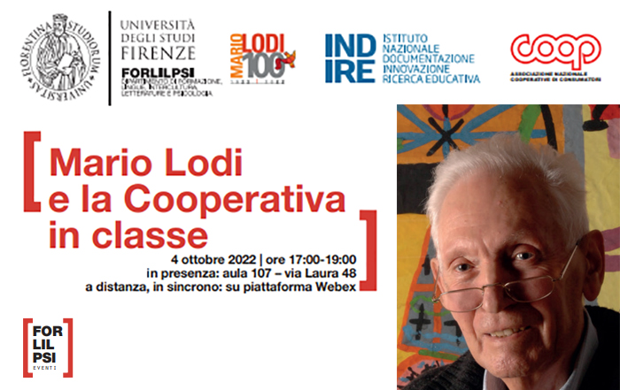Locandina Mario Lodi e la Cooperativa in classe