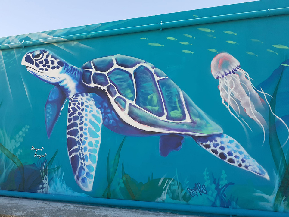 murales tartaruga marina